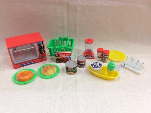 Kitchen set miniatures - set,, food