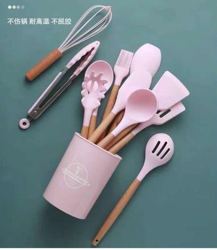 Silicone kitchen utensils - utensils, set